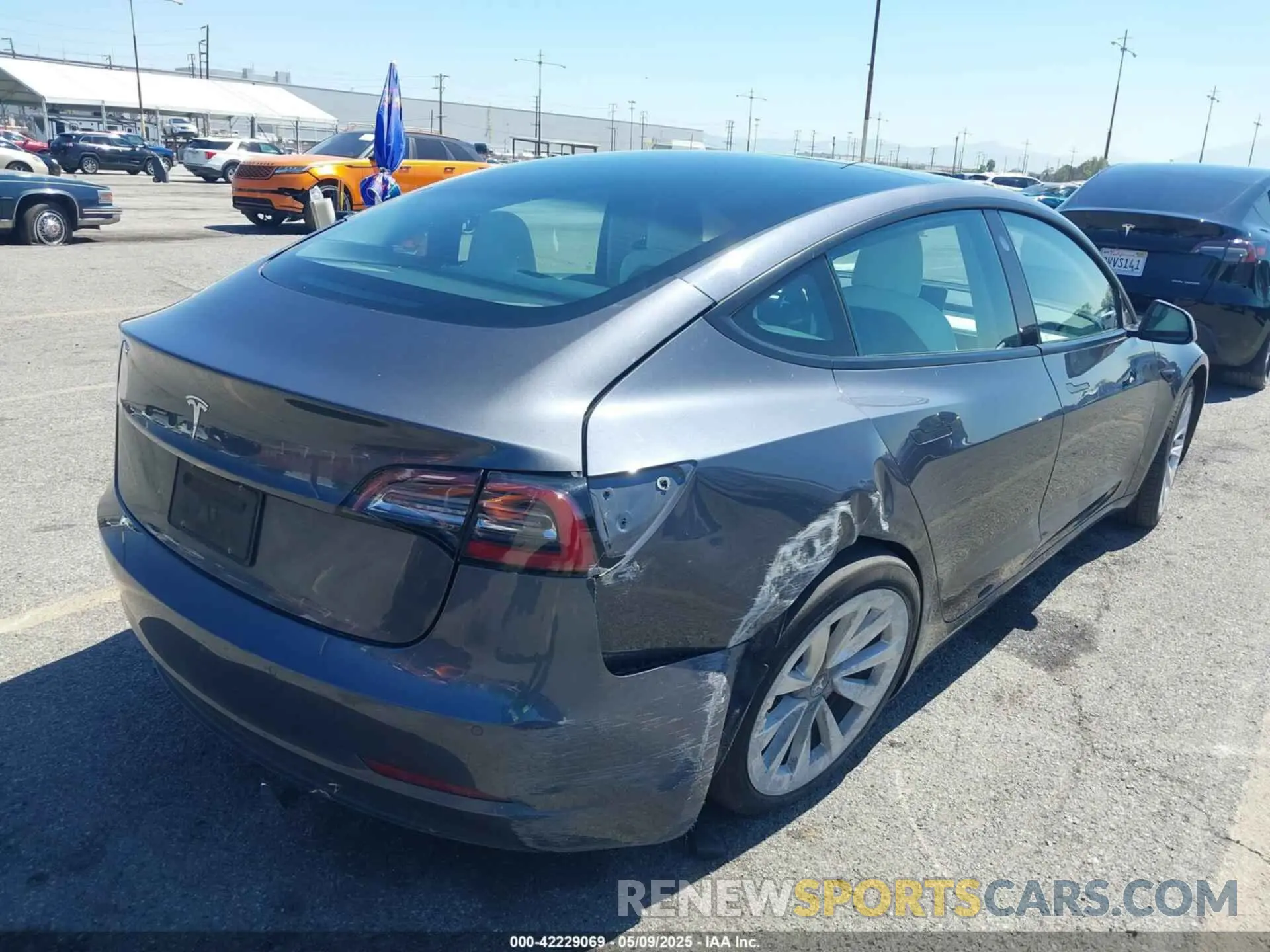 6 Фотография поврежденного автомобиля 5YJ3E1EA0MF908736 TESLA MODEL 3 2021