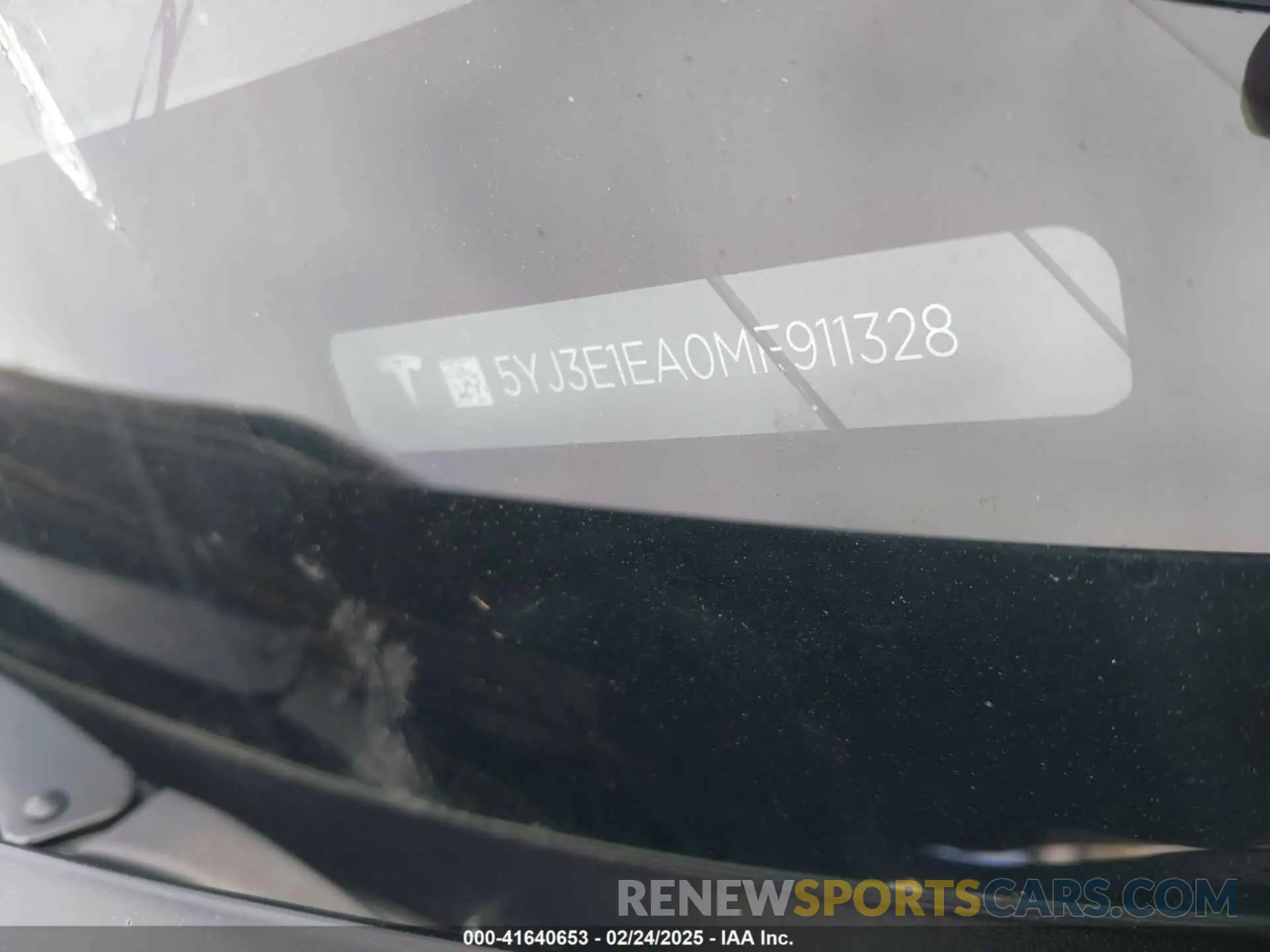 9 Фотография поврежденного автомобиля 5YJ3E1EA0MF911328 TESLA MODEL 3 2021