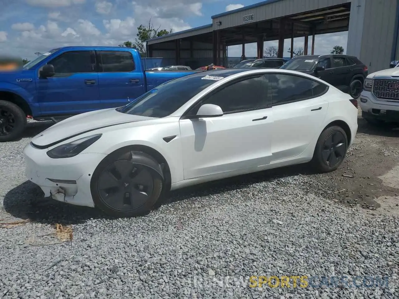 1 Фотография поврежденного автомобиля 5YJ3E1EA0MF920949 TESLA MODEL 3 2021