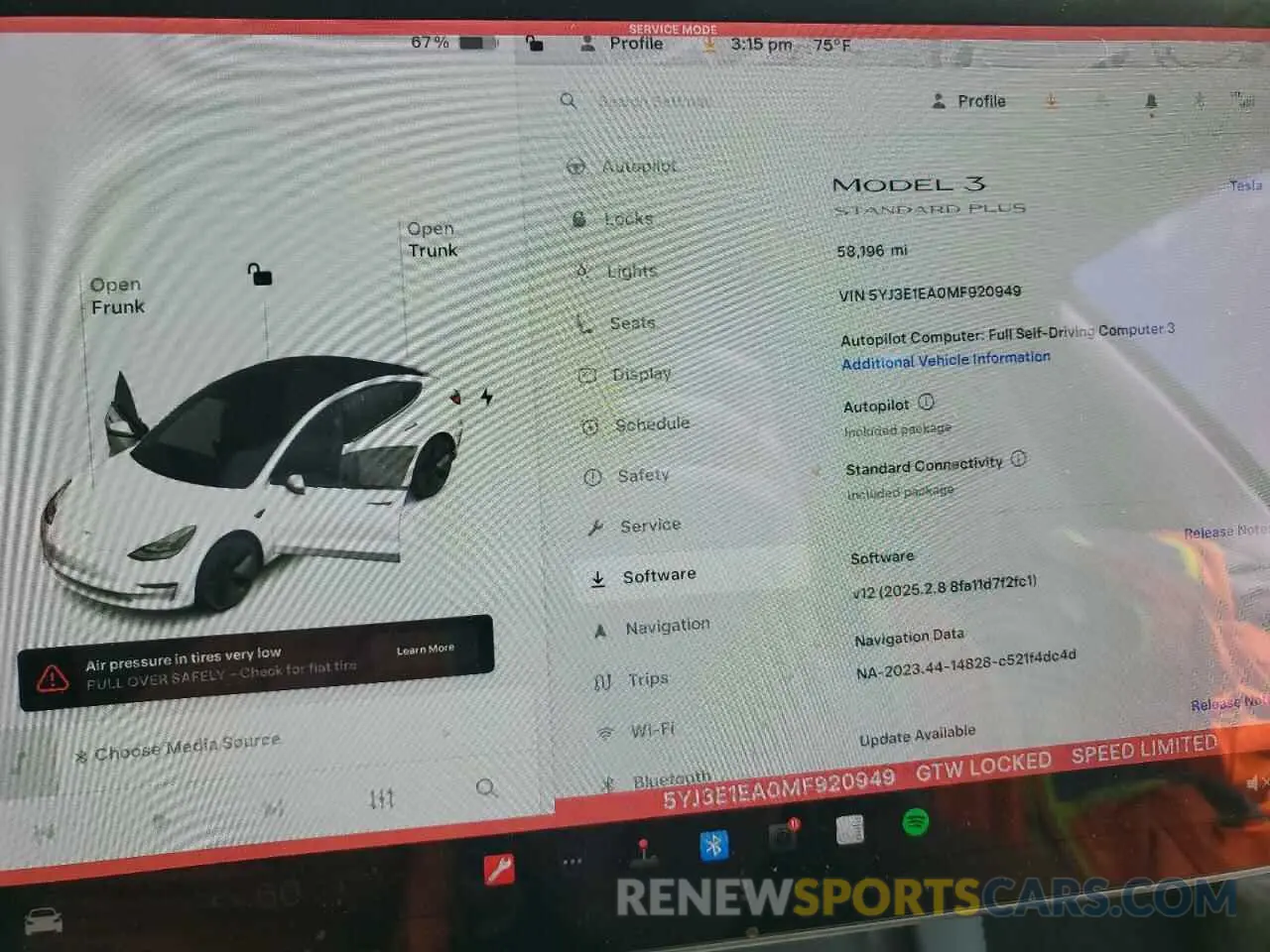 9 Фотография поврежденного автомобиля 5YJ3E1EA0MF920949 TESLA MODEL 3 2021