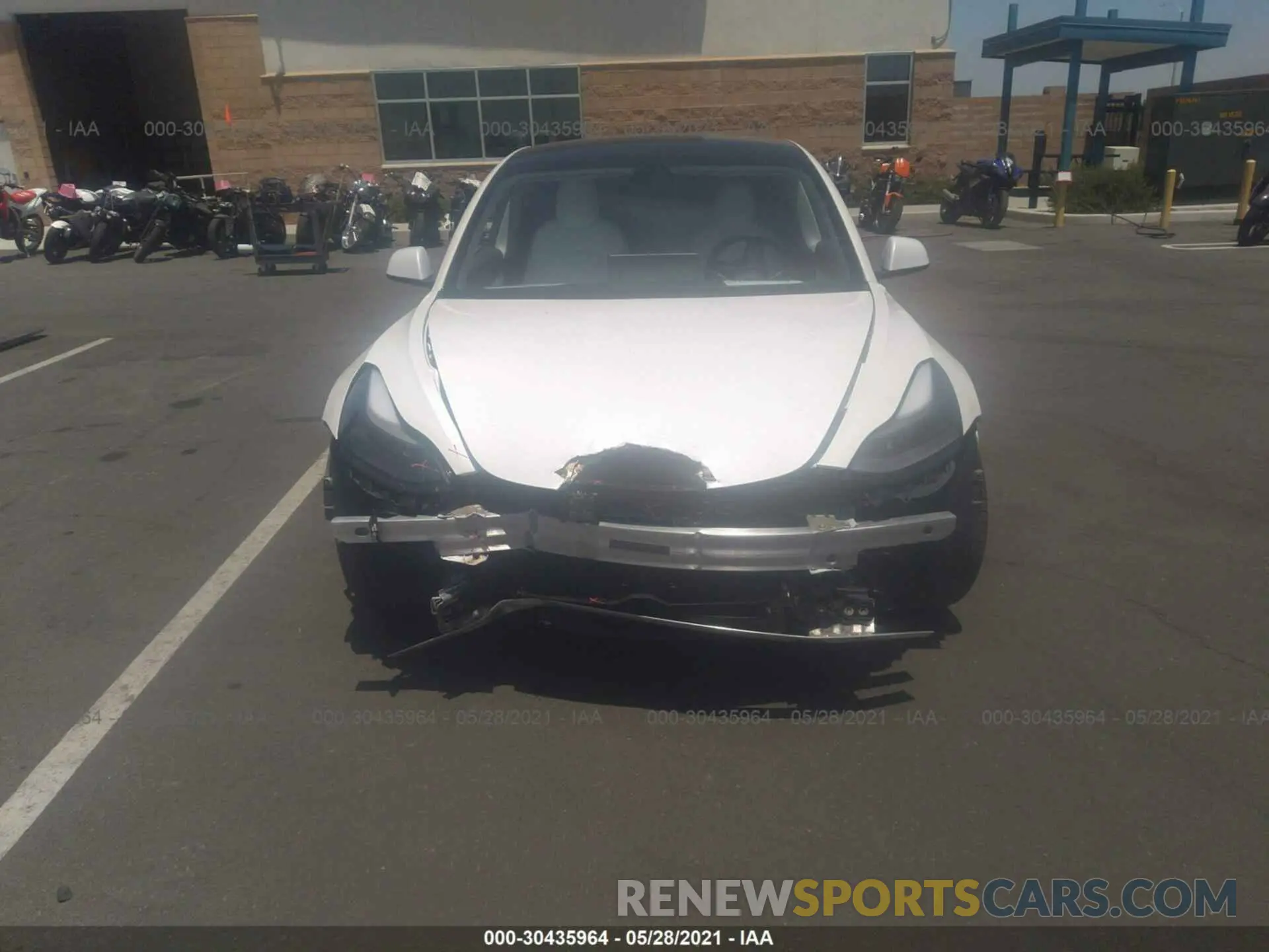 6 Photograph of a damaged car 5YJ3E1EA0MF927691 TESLA MODEL 3 2021