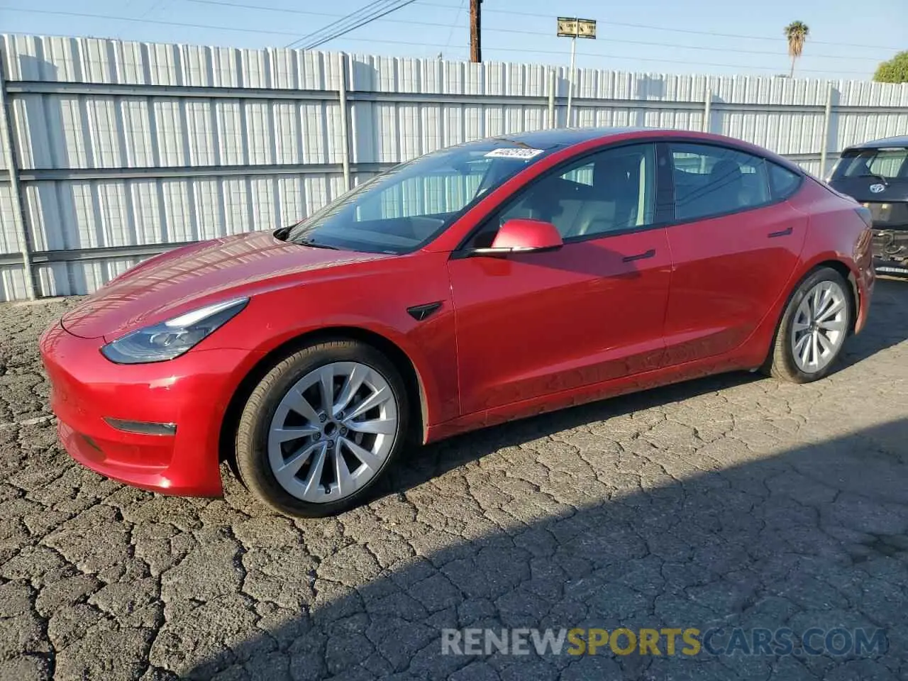 1 Фотография поврежденного автомобиля 5YJ3E1EA0MF939193 TESLA MODEL 3 2021