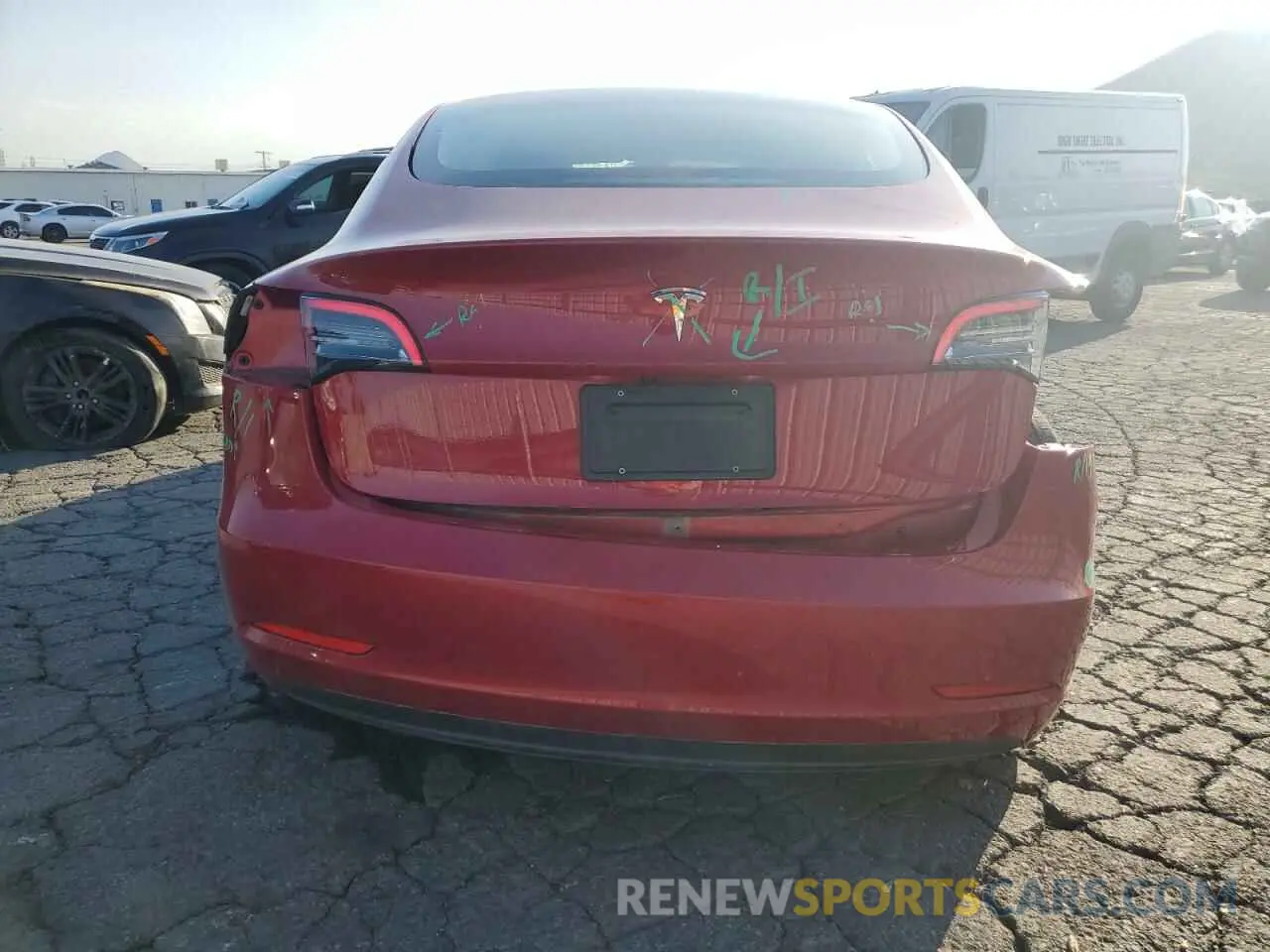 6 Фотография поврежденного автомобиля 5YJ3E1EA0MF939193 TESLA MODEL 3 2021