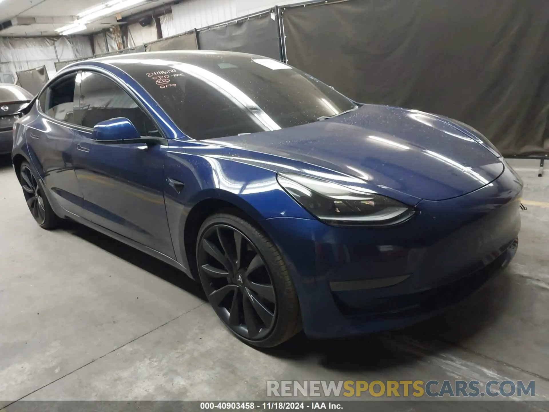 1 Photograph of a damaged car 5YJ3E1EA0MF940179 TESLA MODEL 3 2021