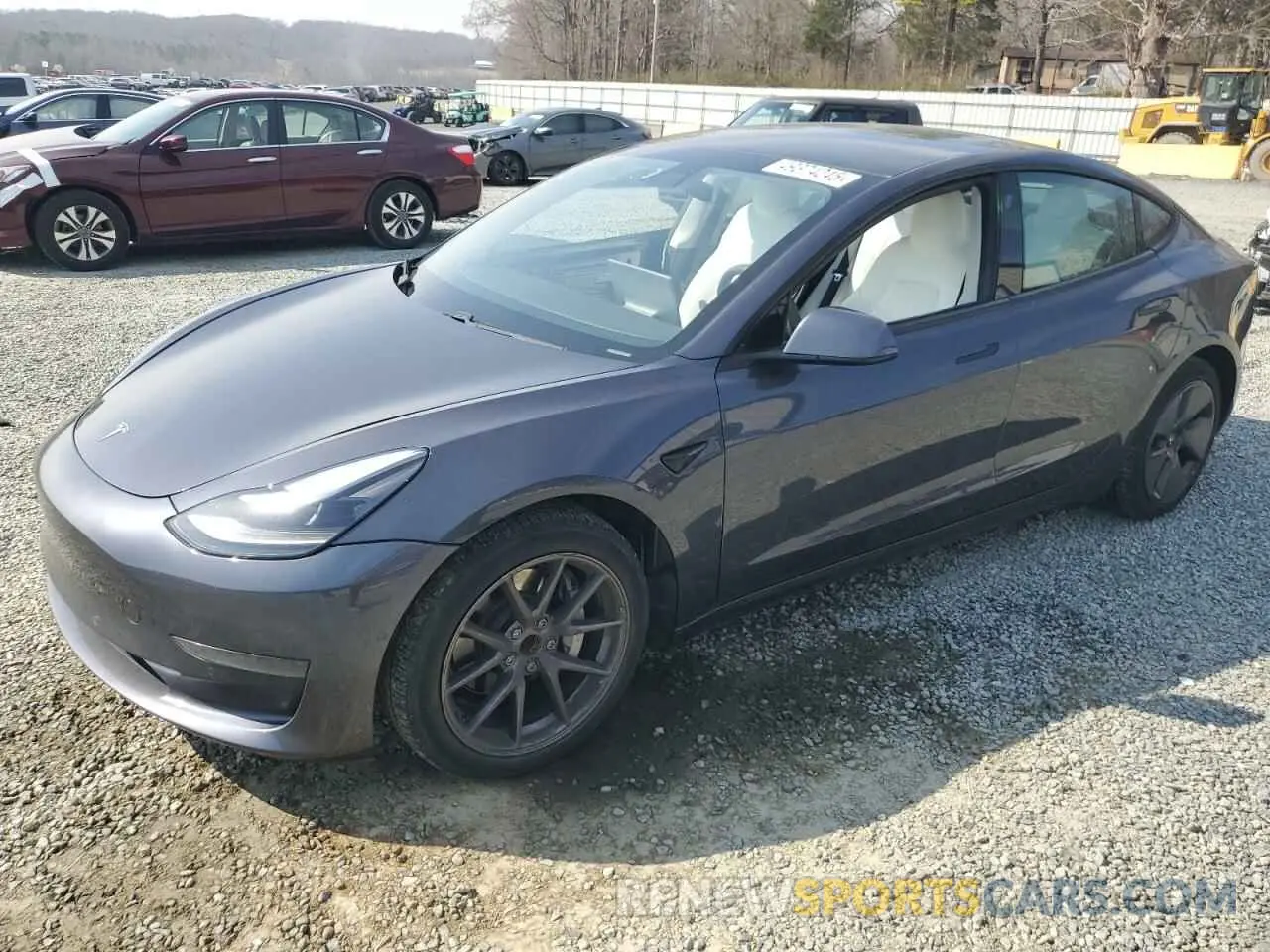 1 Photograph of a damaged car 5YJ3E1EA1MF024630 TESLA MODEL 3 2021