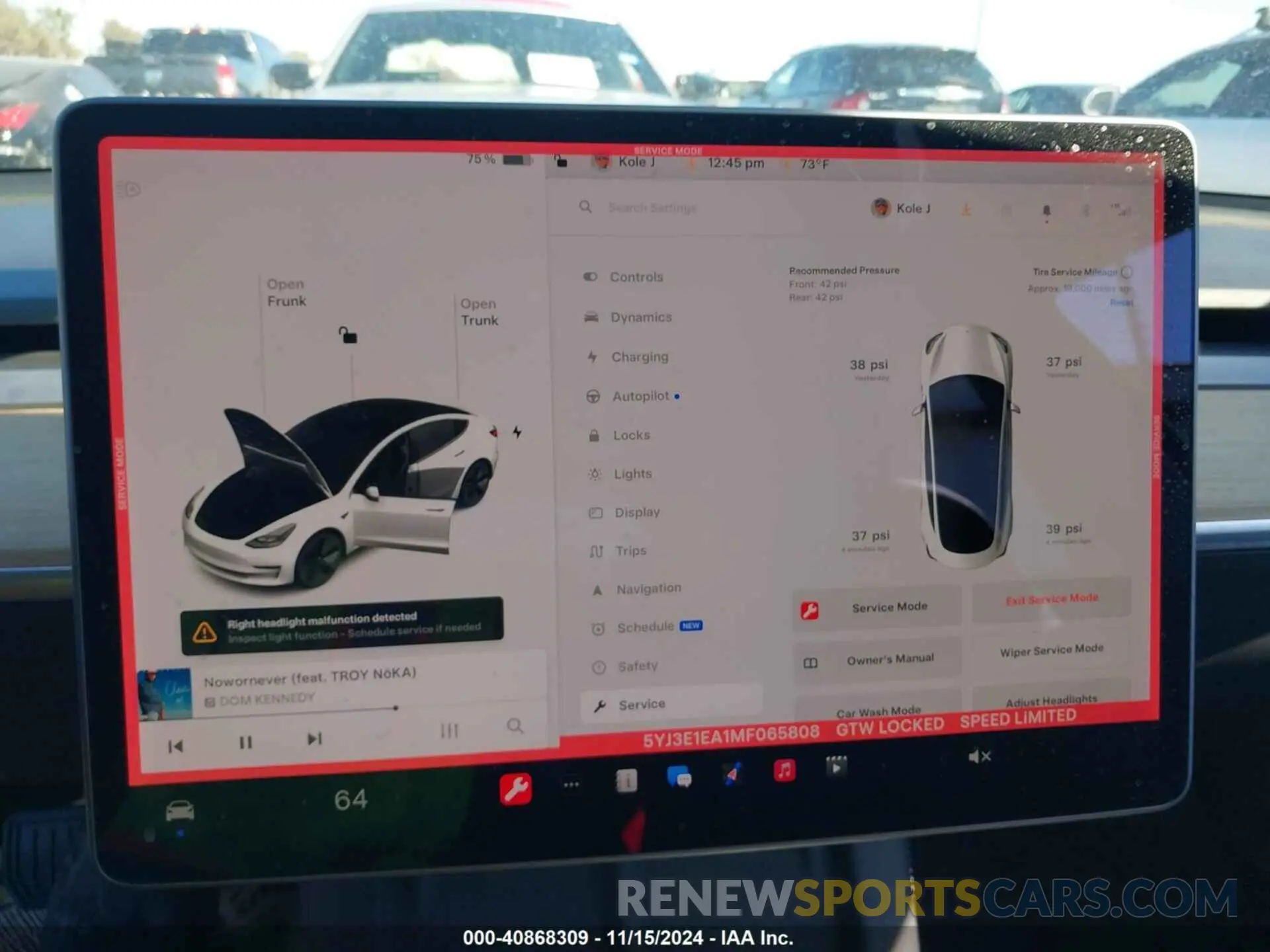 19 Photograph of a damaged car 5YJ3E1EA1MF065808 TESLA MODEL 3 2021