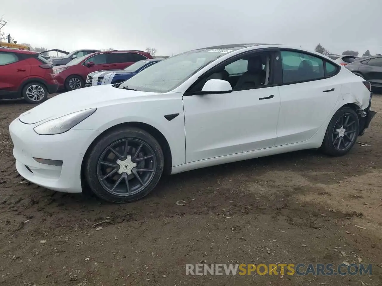 1 Фотография поврежденного автомобиля 5YJ3E1EA1MF066389 TESLA MODEL 3 2021