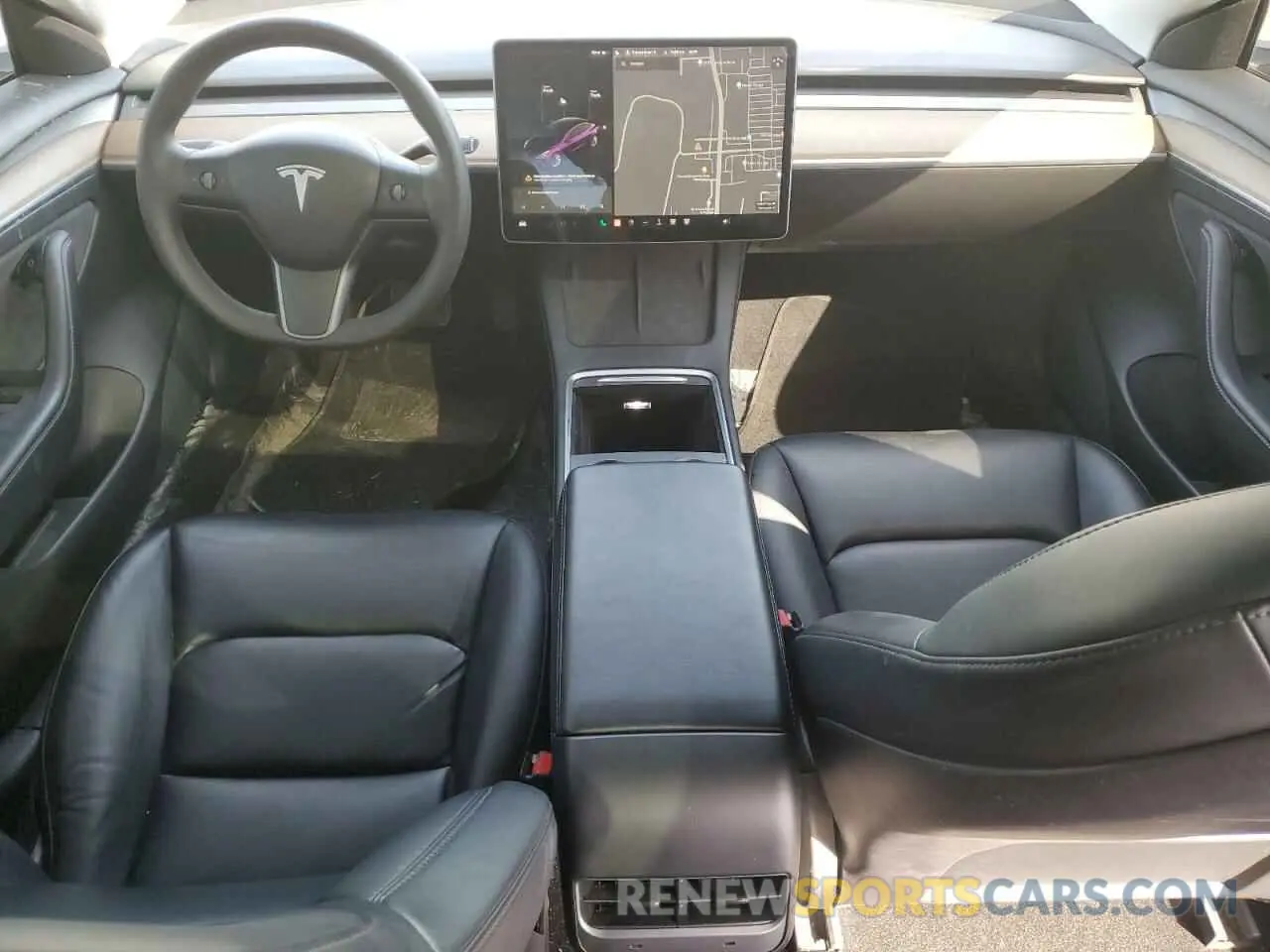 8 Photograph of a damaged car 5YJ3E1EA1MF077201 TESLA MODEL 3 2021