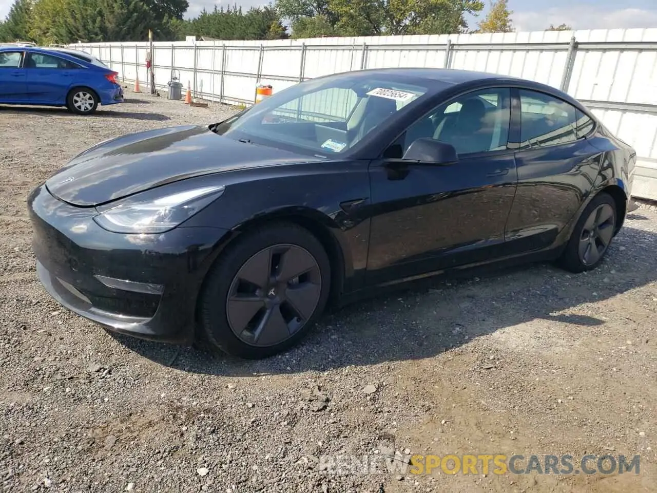 1 Photograph of a damaged car 5YJ3E1EA1MF084245 TESLA MODEL 3 2021
