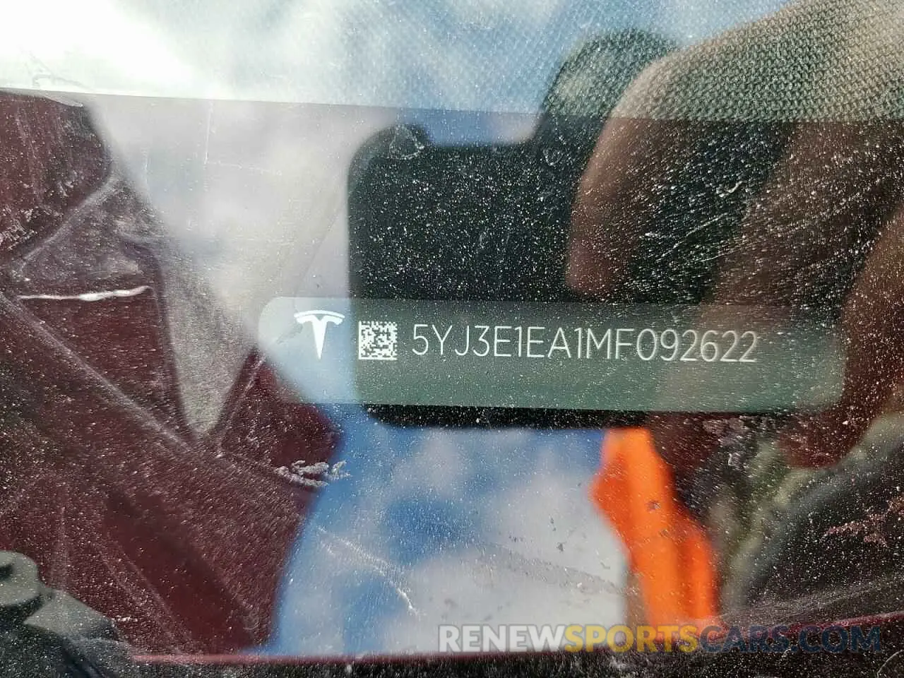12 Photograph of a damaged car 5YJ3E1EA1MF092622 TESLA MODEL 3 2021