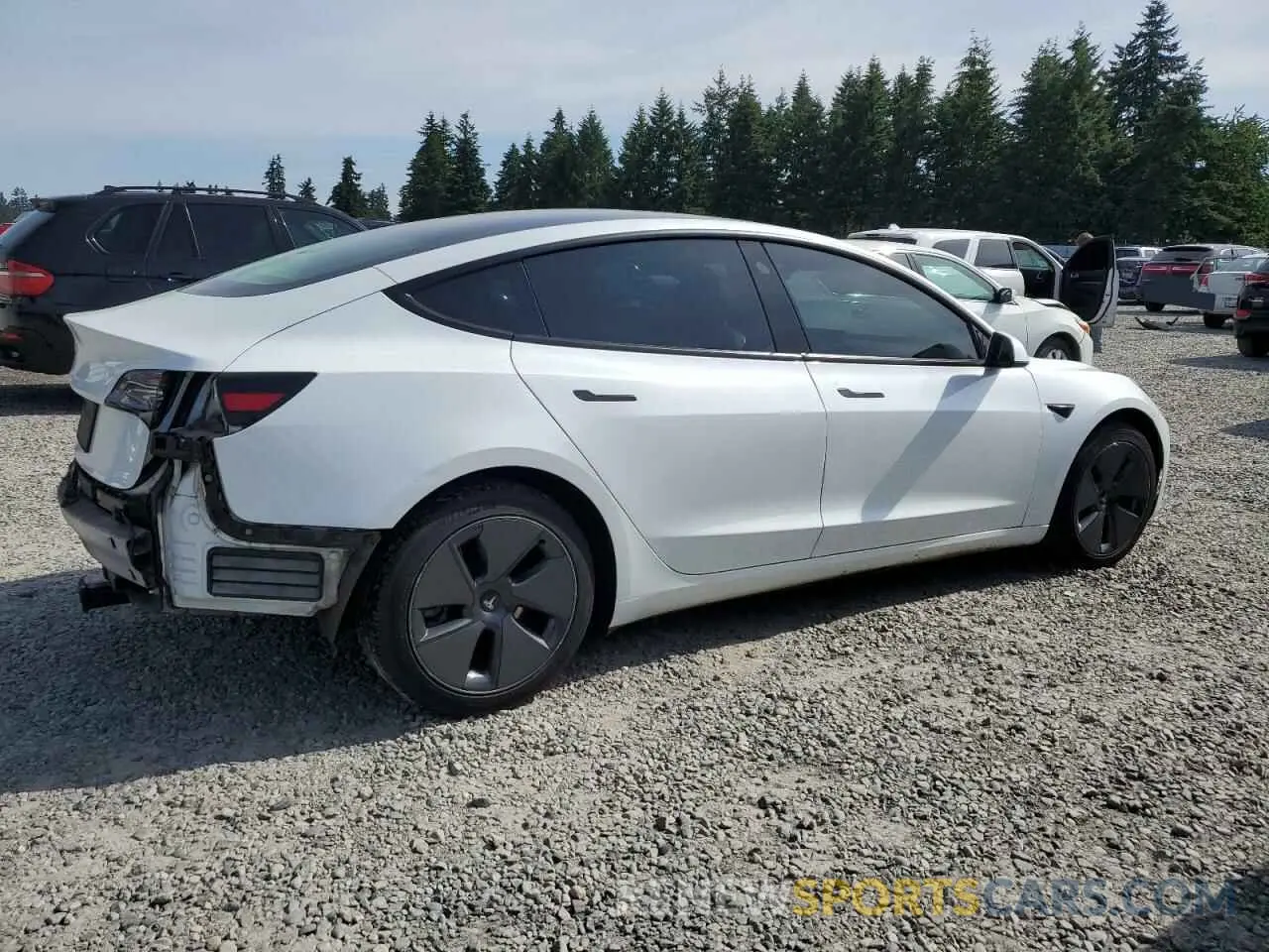3 Photograph of a damaged car 5YJ3E1EA1MF871521 TESLA MODEL 3 2021