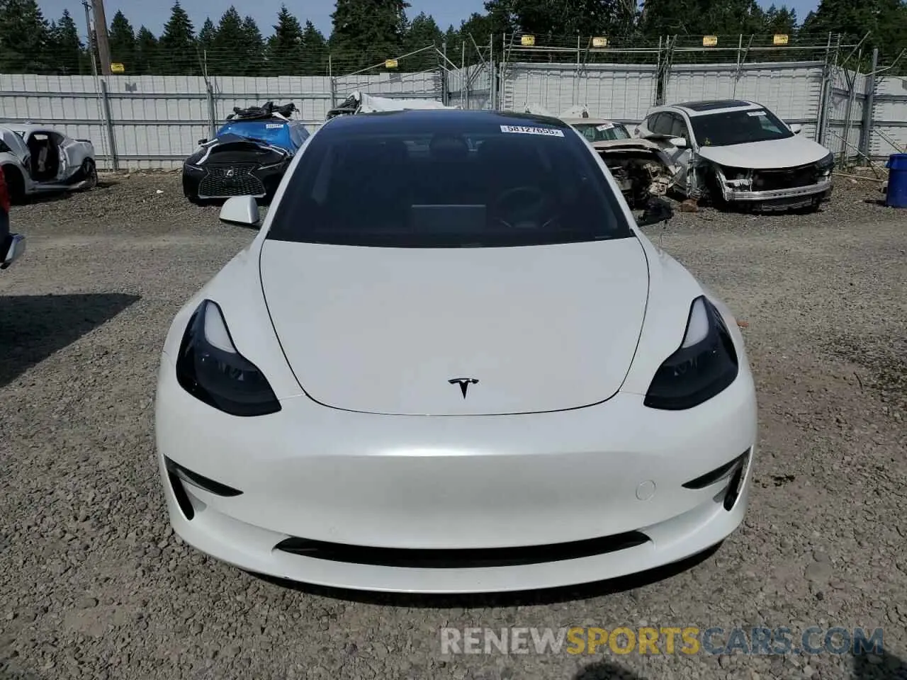 5 Photograph of a damaged car 5YJ3E1EA1MF871521 TESLA MODEL 3 2021