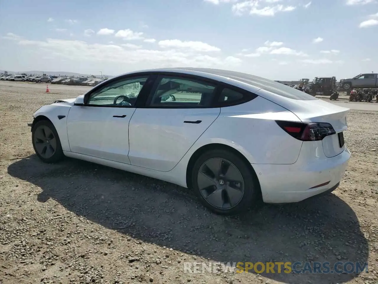 2 Photograph of a damaged car 5YJ3E1EA1MF871986 TESLA MODEL 3 2021