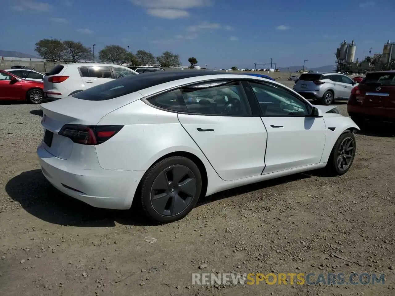 3 Photograph of a damaged car 5YJ3E1EA1MF871986 TESLA MODEL 3 2021
