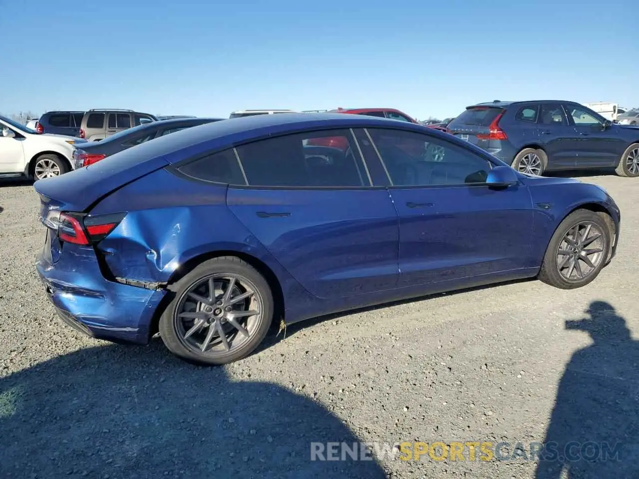 3 Photograph of a damaged car 5YJ3E1EA1MF876332 TESLA MODEL 3 2021