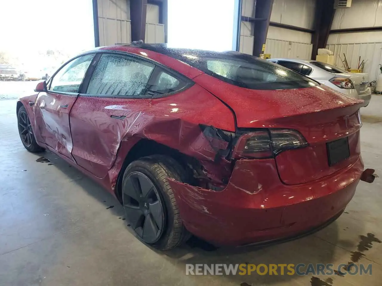 2 Photograph of a damaged car 5YJ3E1EA2MF029867 TESLA MODEL 3 2021