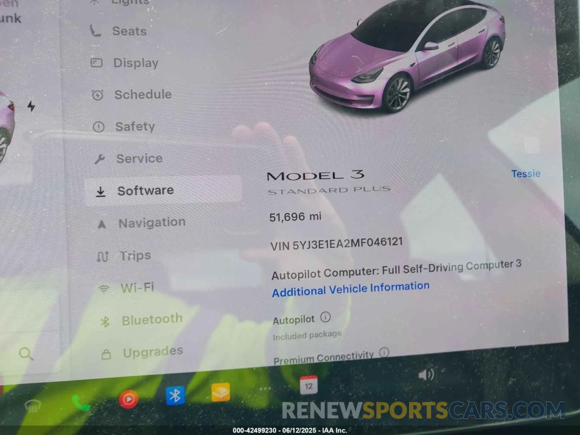 7 Photograph of a damaged car 5YJ3E1EA2MF046121 TESLA MODEL 3 2021
