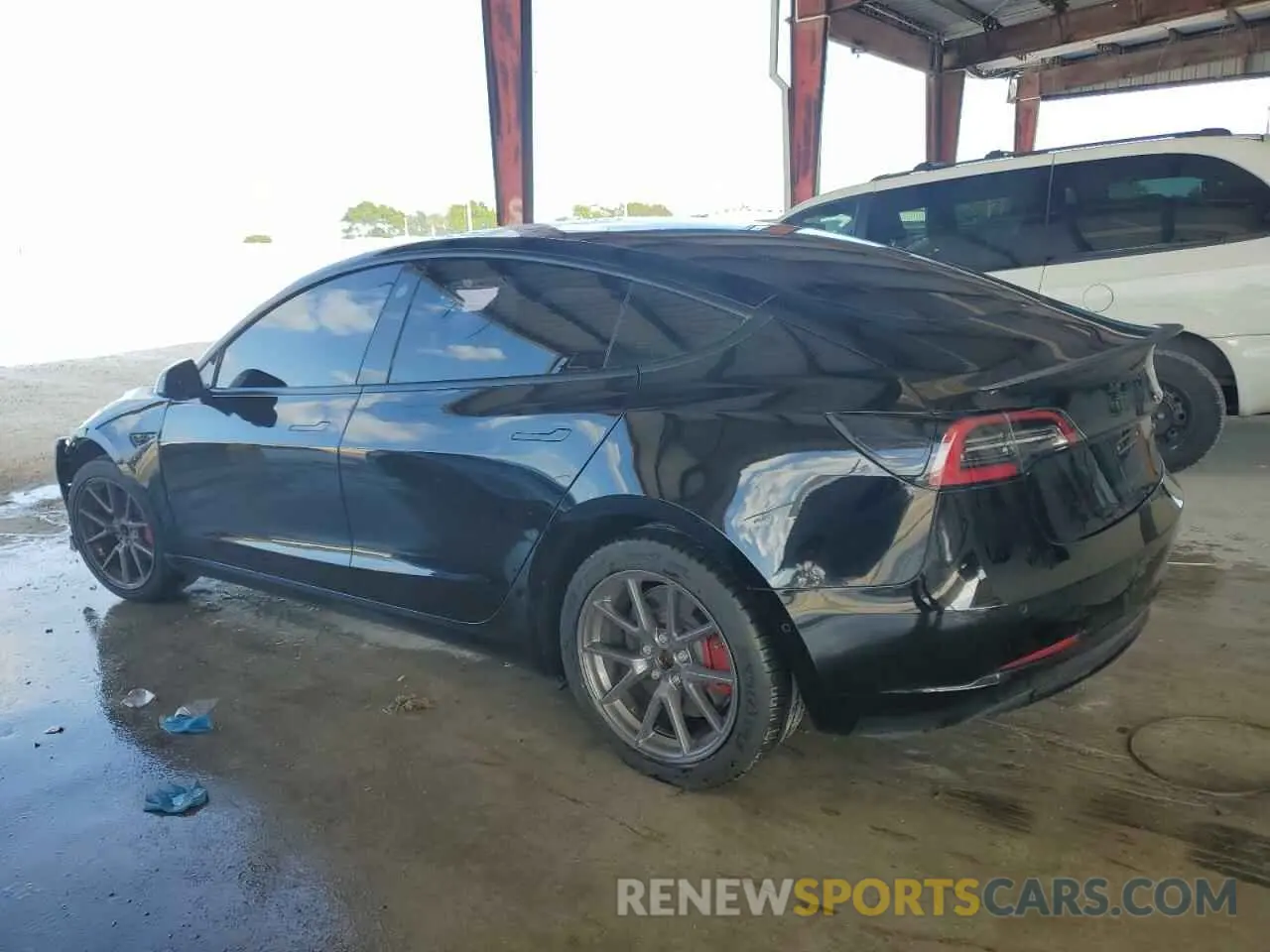 2 Фотография поврежденного автомобиля 5YJ3E1EA2MF048564 TESLA MODEL 3 2021