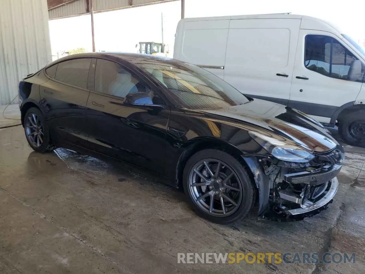 4 Photograph of a damaged car 5YJ3E1EA2MF057460 TESLA MODEL 3 2021