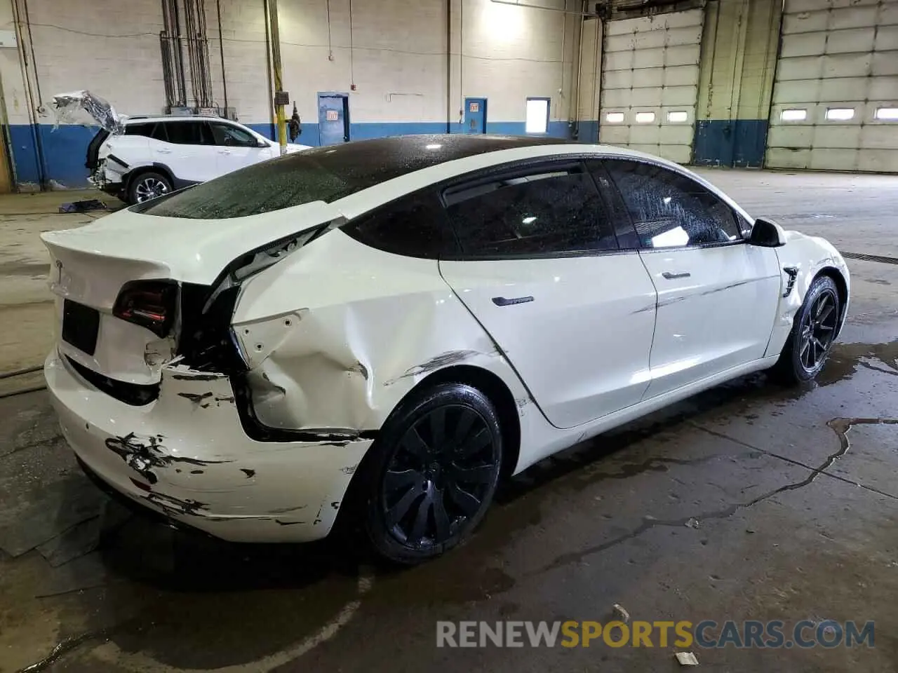 3 Photograph of a damaged car 5YJ3E1EA2MF058625 TESLA MODEL 3 2021