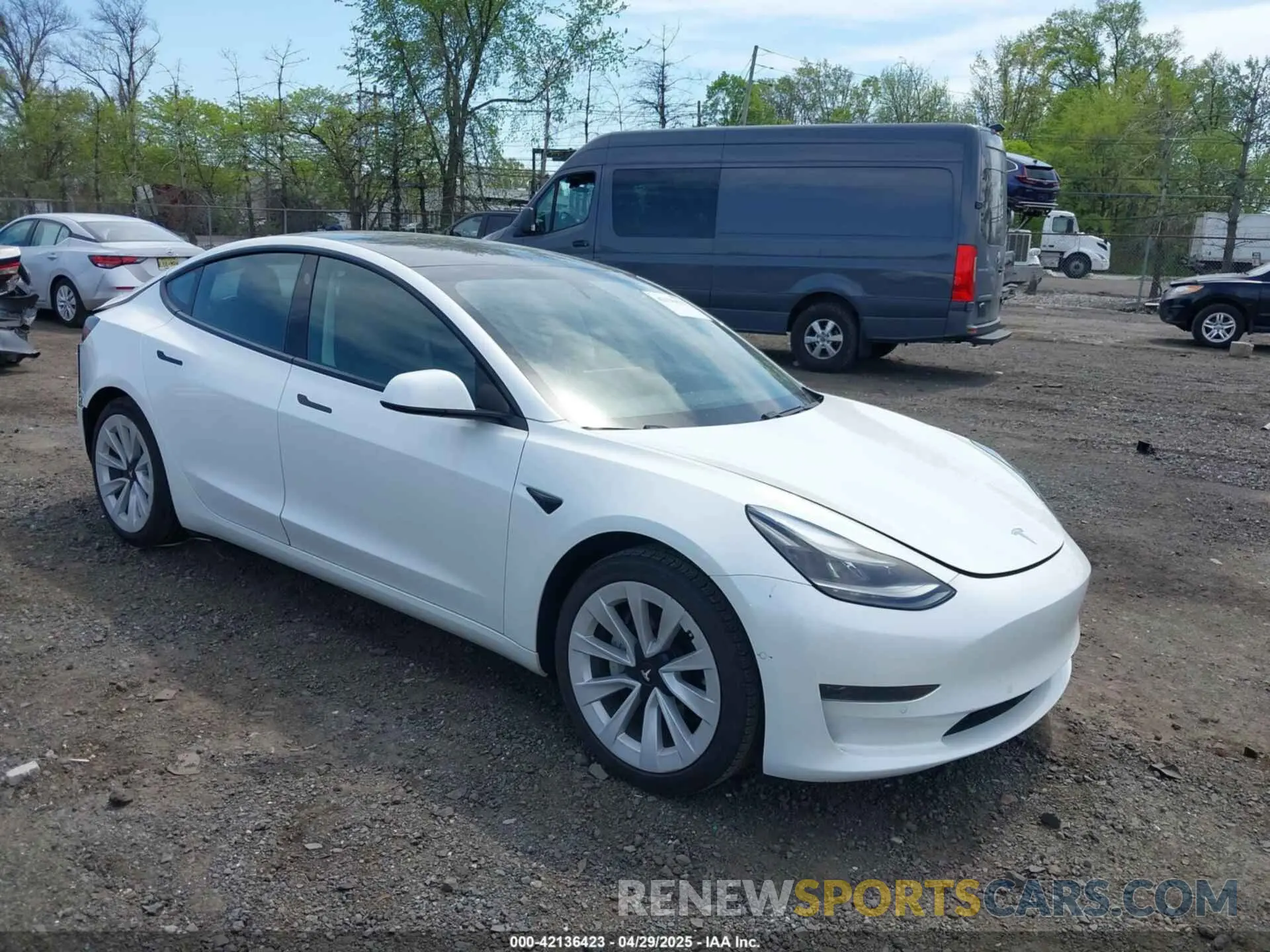 1 Photograph of a damaged car 5YJ3E1EA2MF063761 TESLA MODEL 3 2021