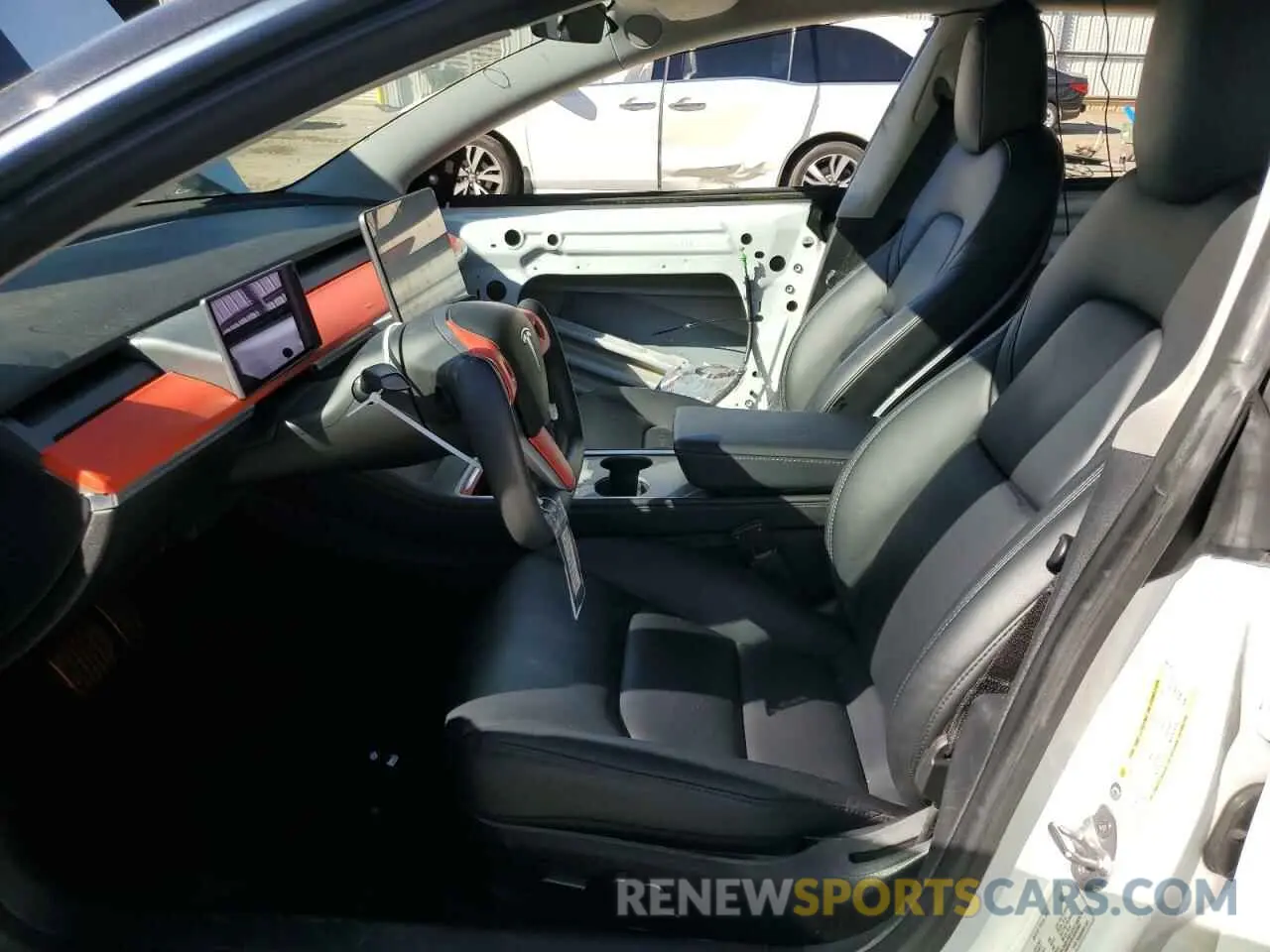 7 Photograph of a damaged car 5YJ3E1EA2MF098140 TESLA MODEL 3 2021