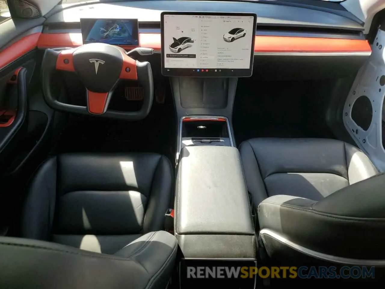 8 Photograph of a damaged car 5YJ3E1EA2MF098140 TESLA MODEL 3 2021