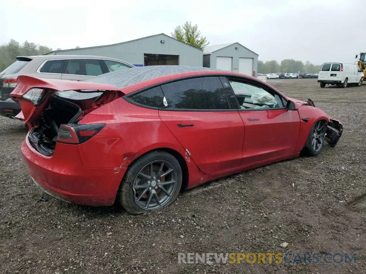 3 Photograph of a damaged car 5YJ3E1EA2MF857448 TESLA MODEL 3 2021