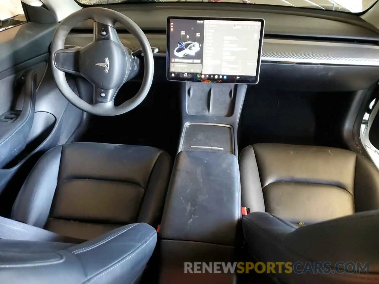 8 Photograph of a damaged car 5YJ3E1EA2MF859703 TESLA MODEL 3 2021