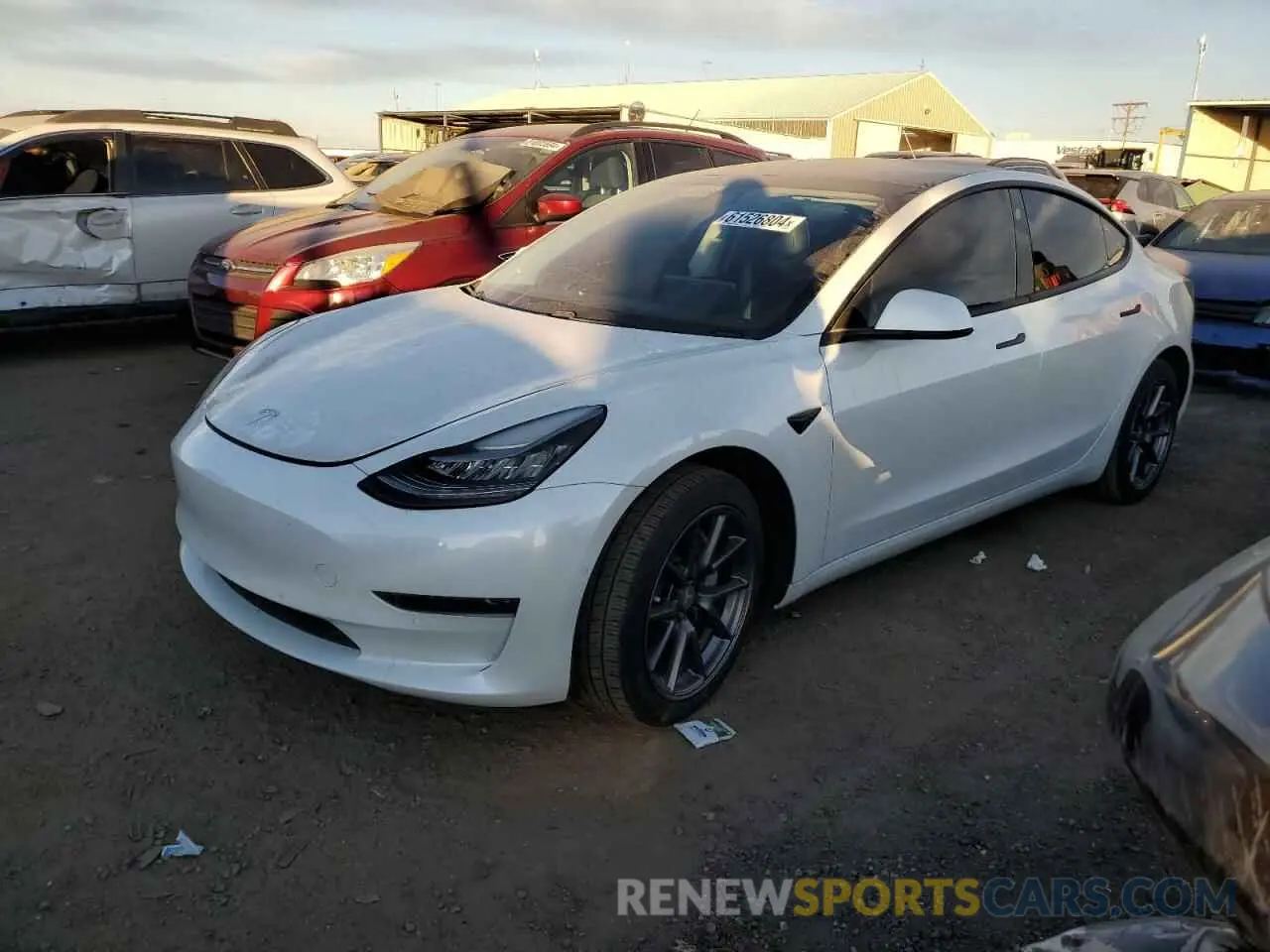 1 Photograph of a damaged car 5YJ3E1EA2MF861144 TESLA MODEL 3 2021