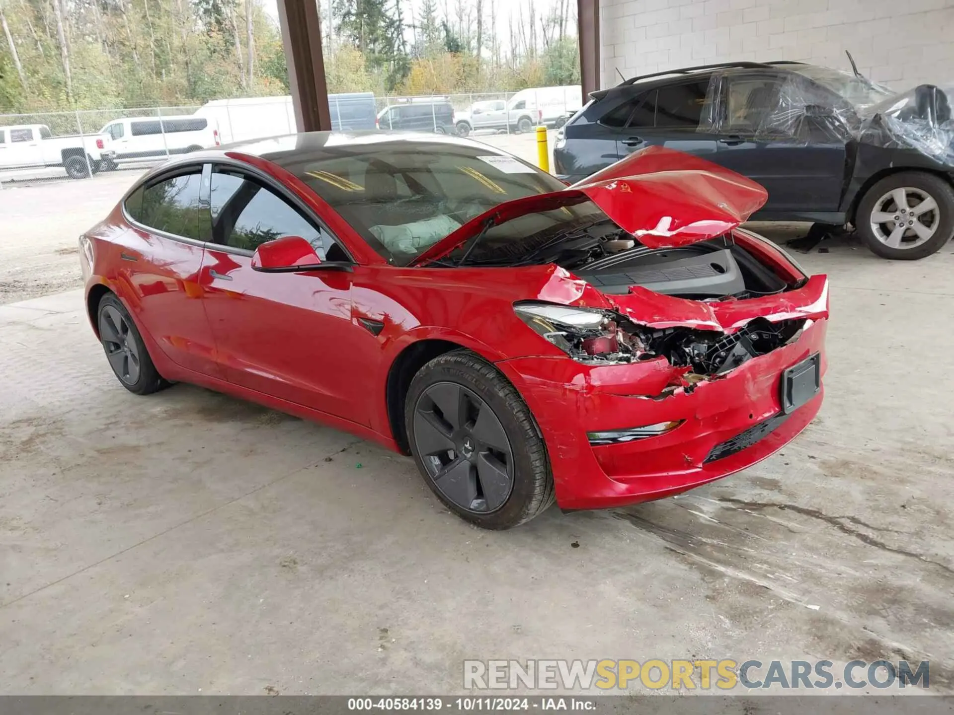 1 Фотография поврежденного автомобиля 5YJ3E1EA2MF866988 TESLA MODEL 3 2021