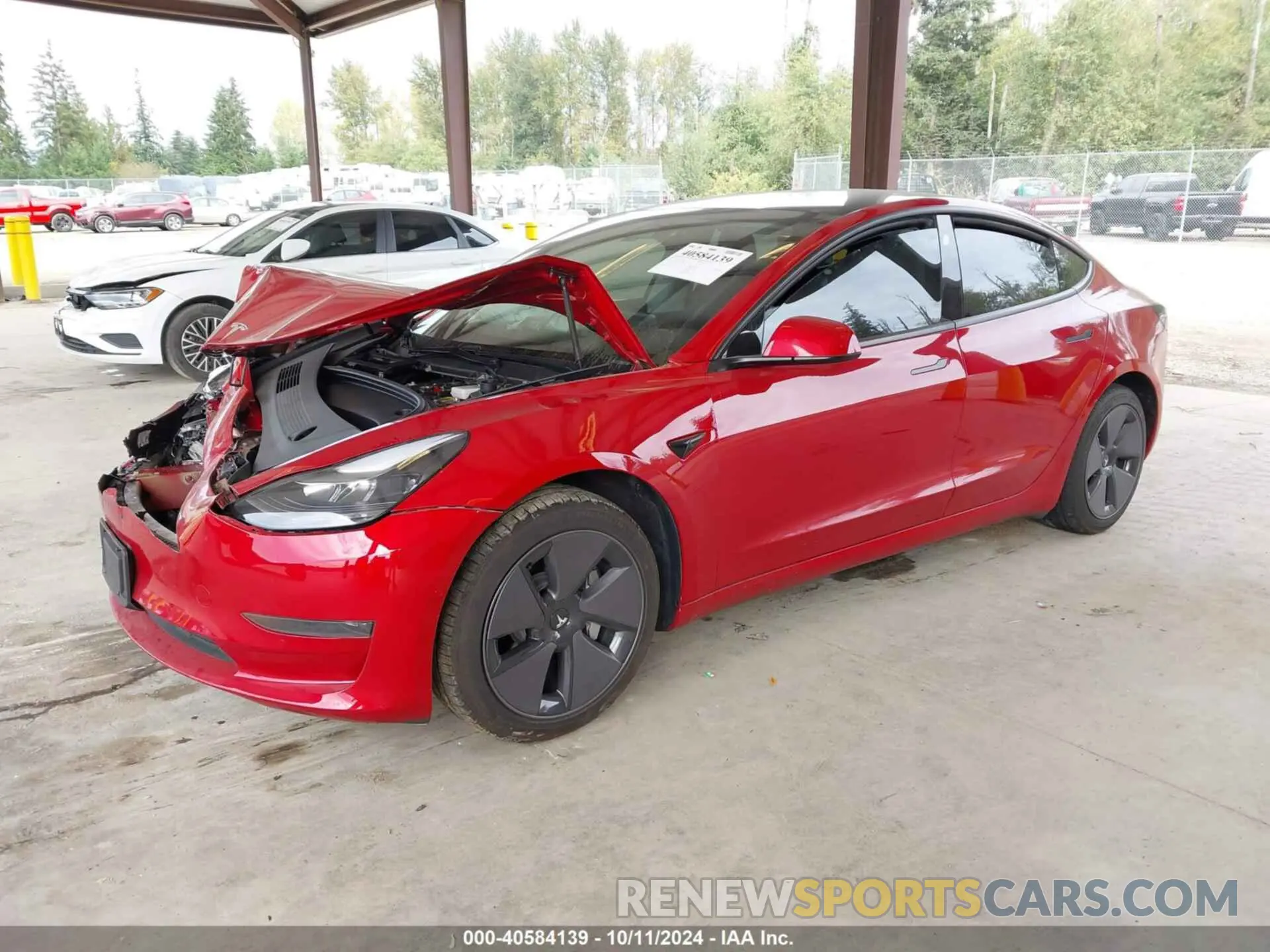 2 Фотография поврежденного автомобиля 5YJ3E1EA2MF866988 TESLA MODEL 3 2021