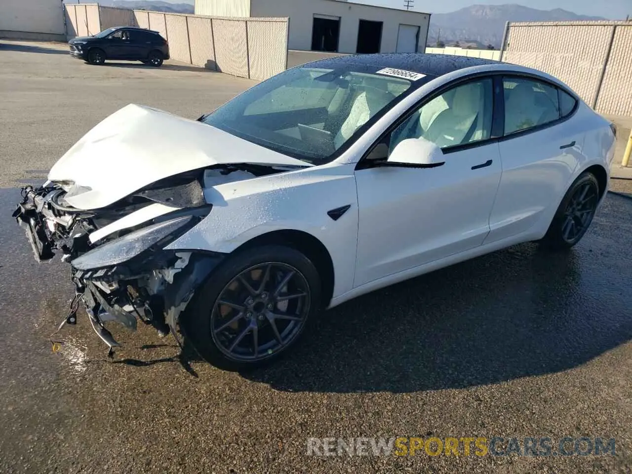 1 Фотография поврежденного автомобиля 5YJ3E1EA2MF873424 TESLA MODEL 3 2021