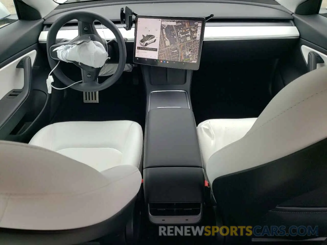 8 Фотография поврежденного автомобиля 5YJ3E1EA2MF873424 TESLA MODEL 3 2021