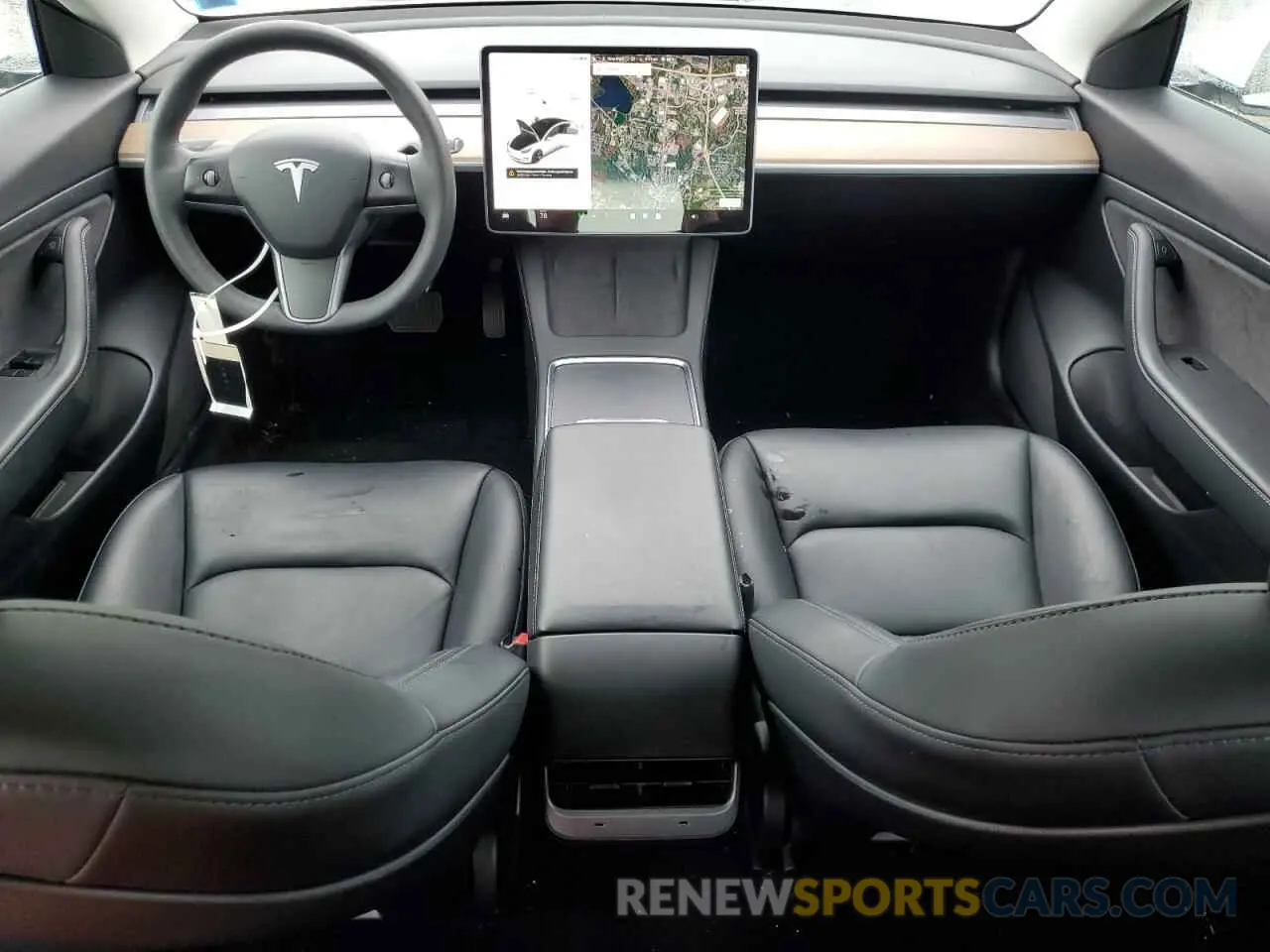 8 Photograph of a damaged car 5YJ3E1EA2MF919821 TESLA MODEL 3 2021