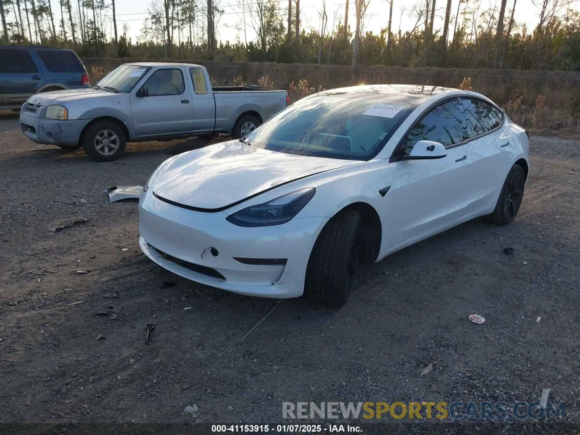 2 Photograph of a damaged car 5YJ3E1EA2MF920502 TESLA MODEL 3 2021