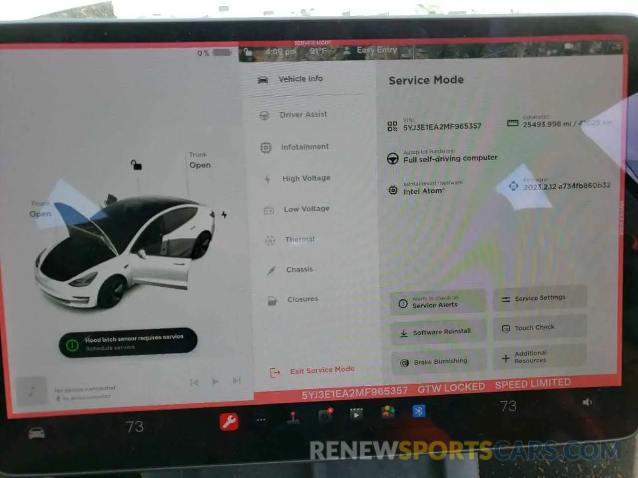9 Photograph of a damaged car 5YJ3E1EA2MF965357 TESLA MODEL 3 2021