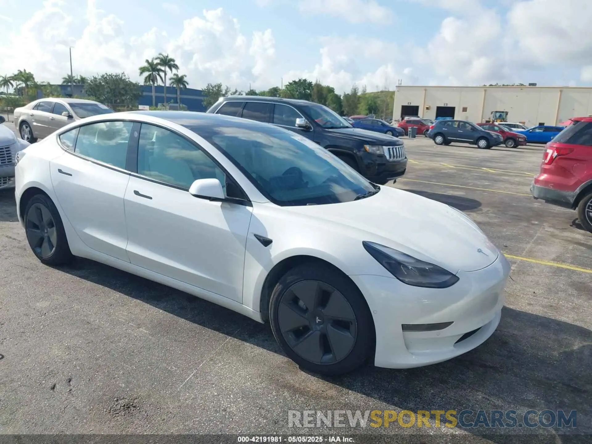 1 Фотография поврежденного автомобиля 5YJ3E1EA2MF973202 TESLA MODEL 3 2021