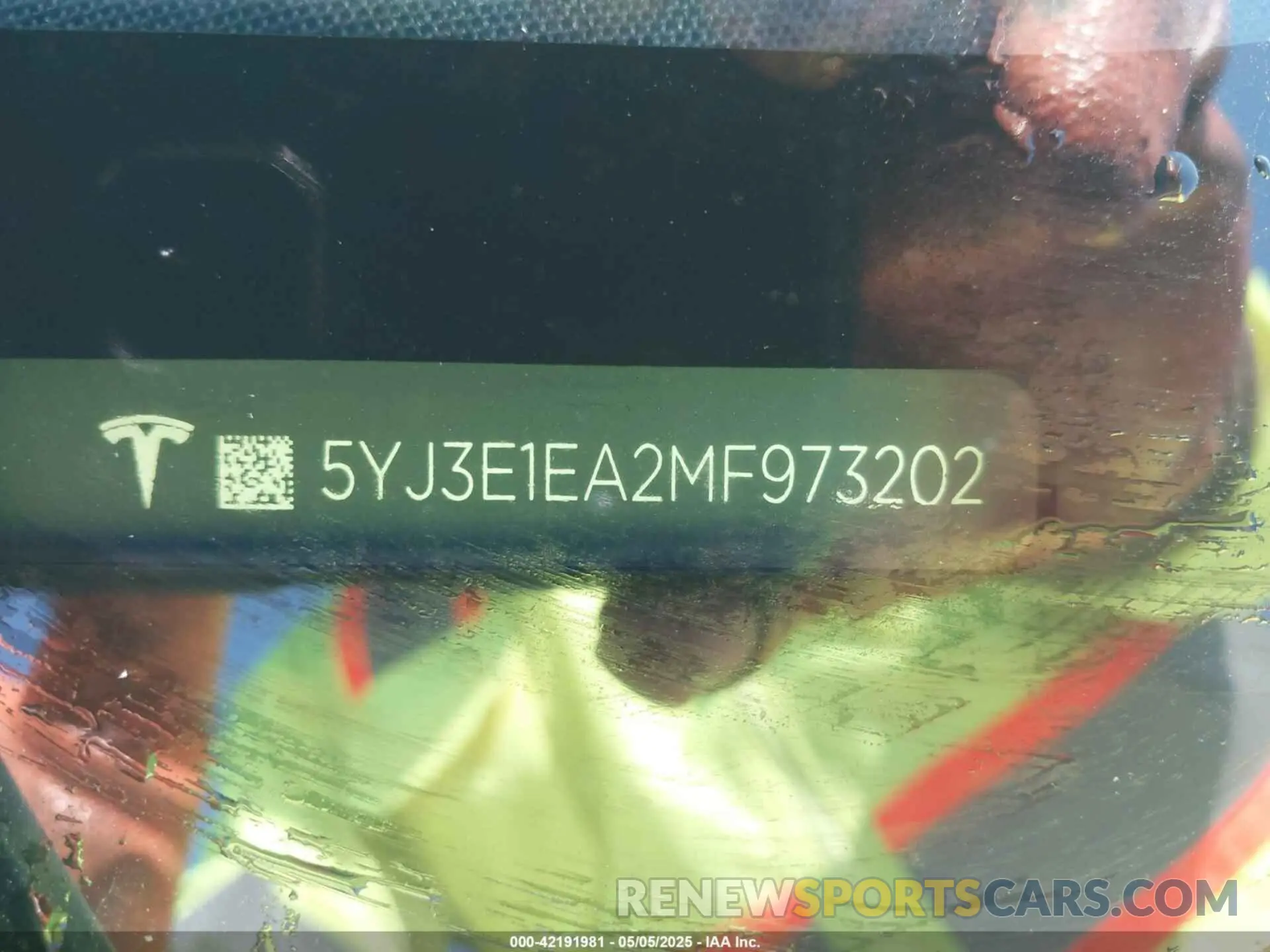 9 Фотография поврежденного автомобиля 5YJ3E1EA2MF973202 TESLA MODEL 3 2021