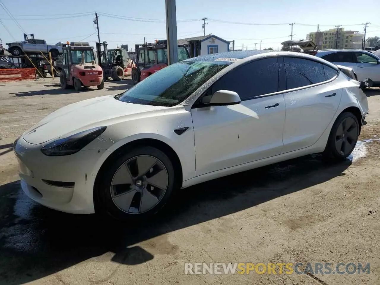 1 Photograph of a damaged car 5YJ3E1EA2MF997936 TESLA MODEL 3 2021