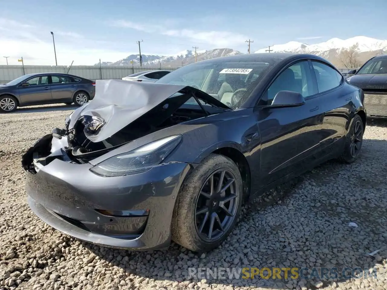 1 Фотография поврежденного автомобиля 5YJ3E1EA3MF017176 TESLA MODEL 3 2021