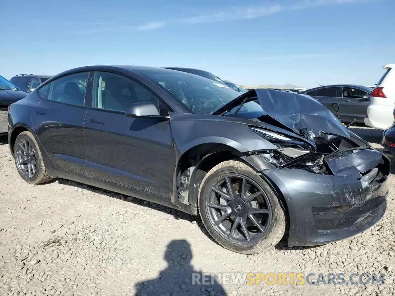 4 Фотография поврежденного автомобиля 5YJ3E1EA3MF017176 TESLA MODEL 3 2021