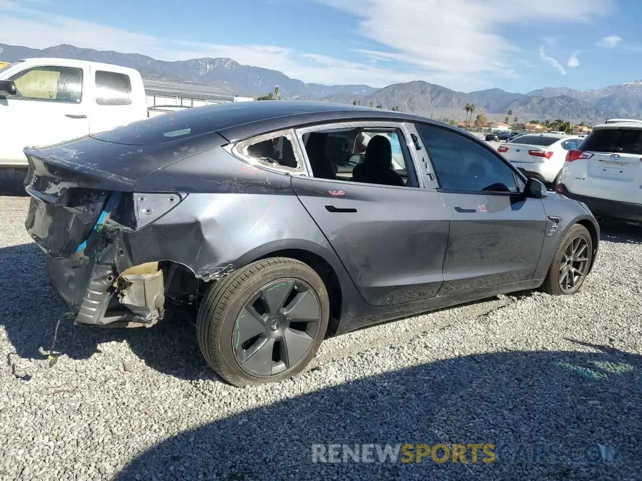 3 Photograph of a damaged car 5YJ3E1EA3MF017419 TESLA MODEL 3 2021