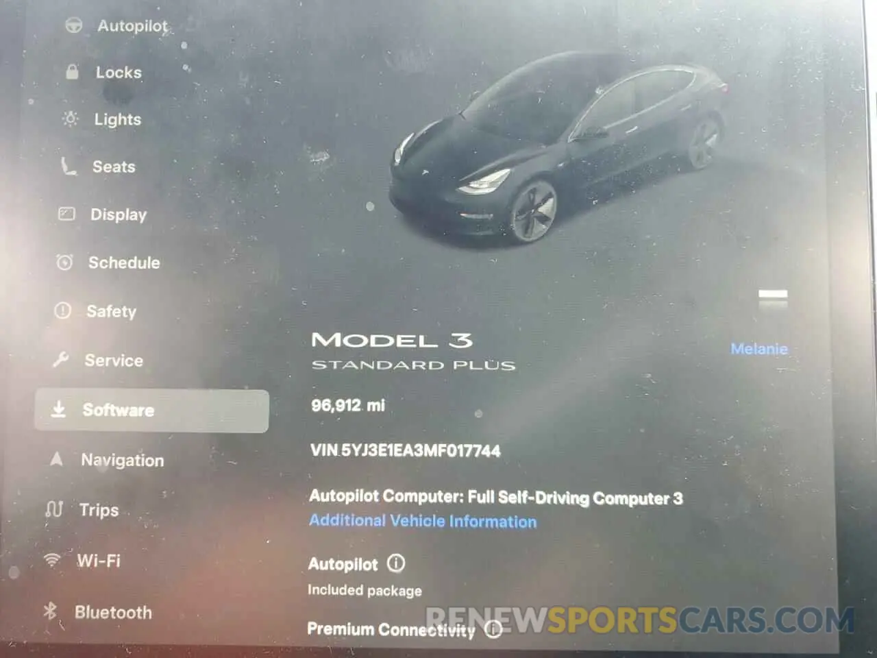 9 Photograph of a damaged car 5YJ3E1EA3MF017744 TESLA MODEL 3 2021