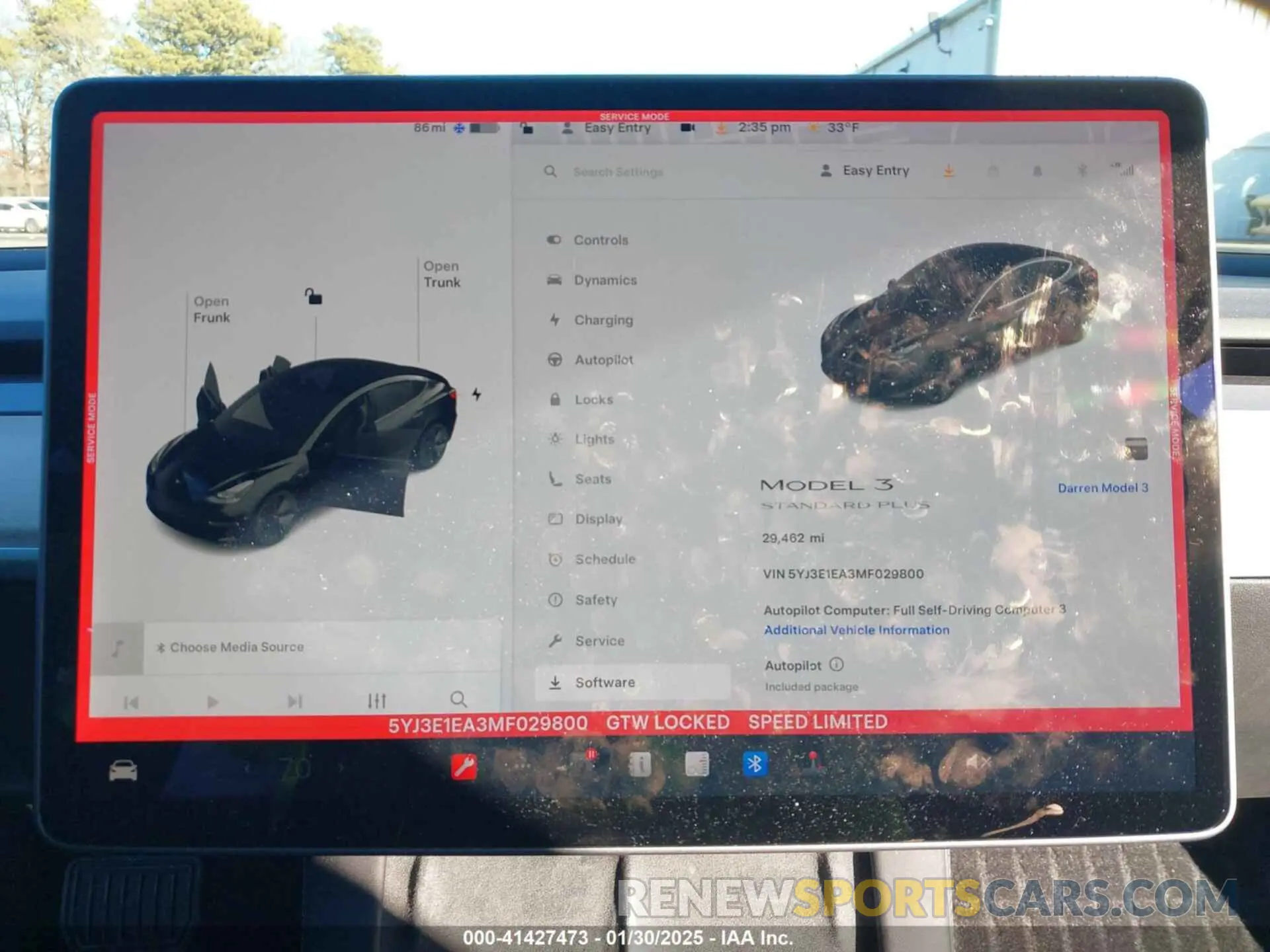 18 Фотография поврежденного автомобиля 5YJ3E1EA3MF029800 TESLA MODEL 3 2021