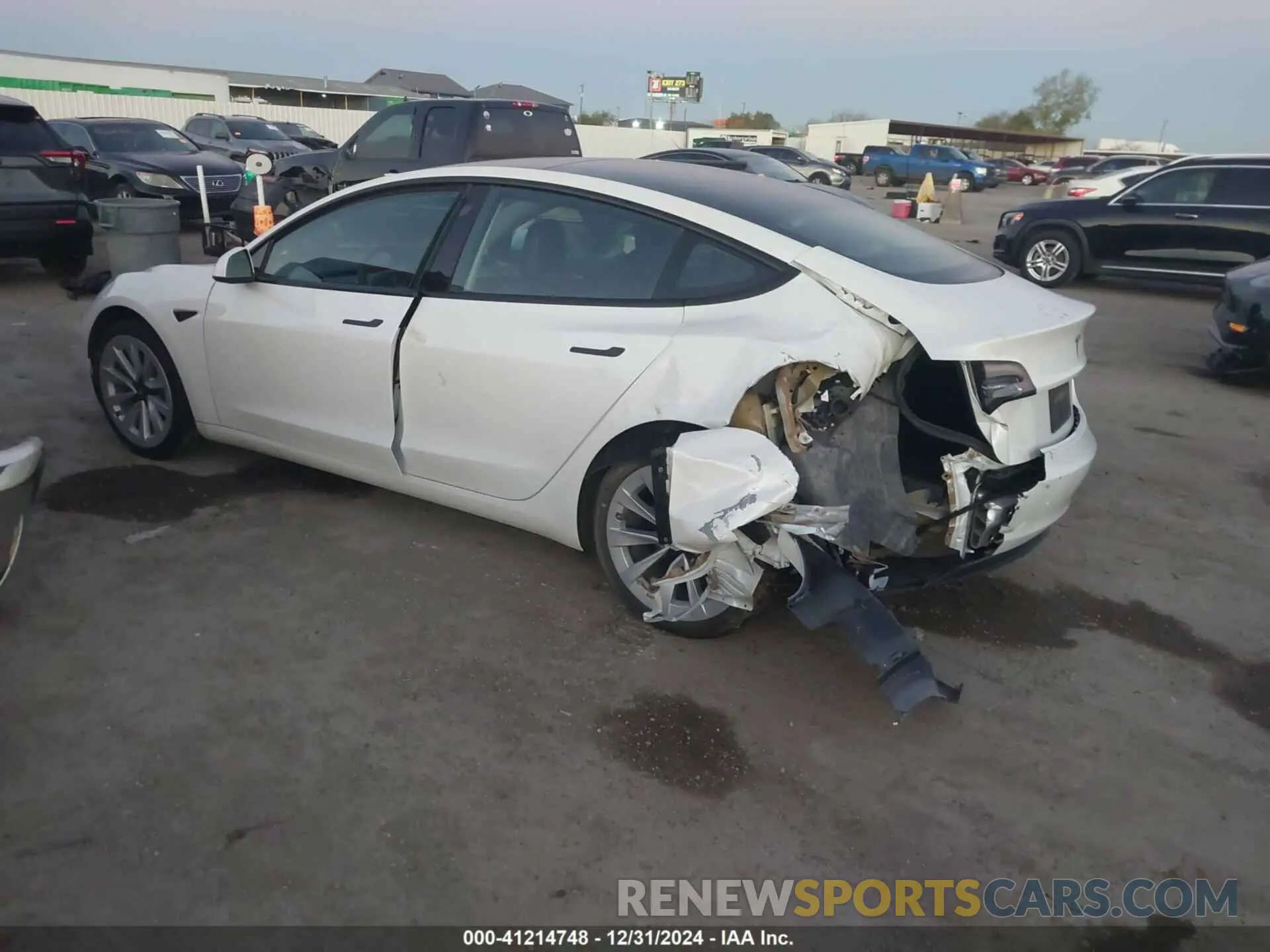 13 Photograph of a damaged car 5YJ3E1EA3MF043860 TESLA MODEL 3 2021