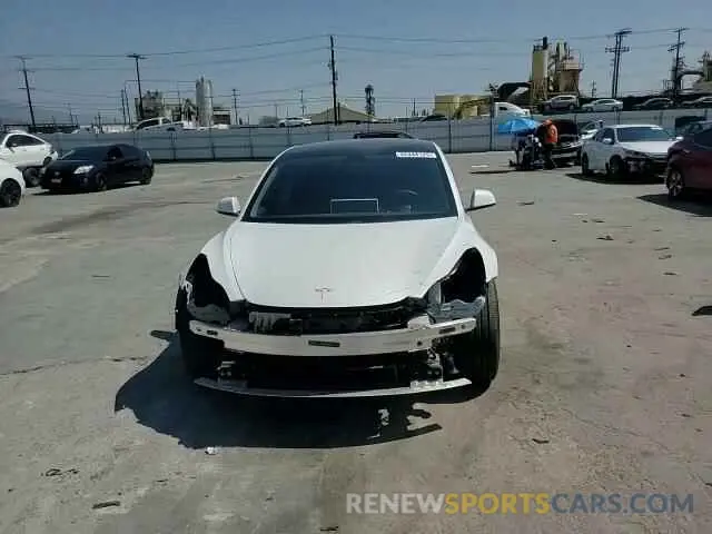 10 Photograph of a damaged car 5YJ3E1EA3MF052137 TESLA MODEL 3 2021