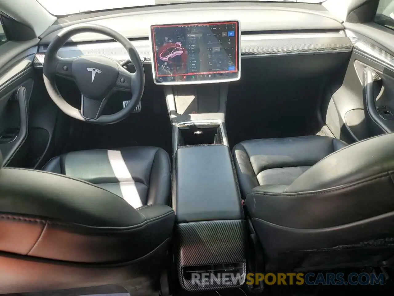 8 Photograph of a damaged car 5YJ3E1EA3MF052137 TESLA MODEL 3 2021