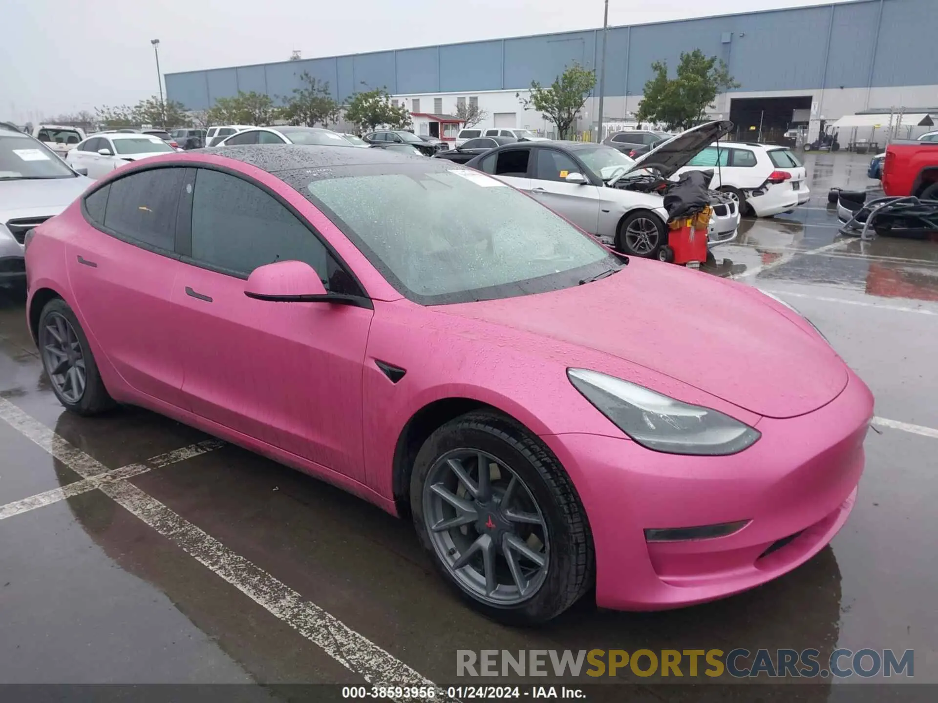 1 Photograph of a damaged car 5YJ3E1EA3MF062800 TESLA MODEL 3 2021