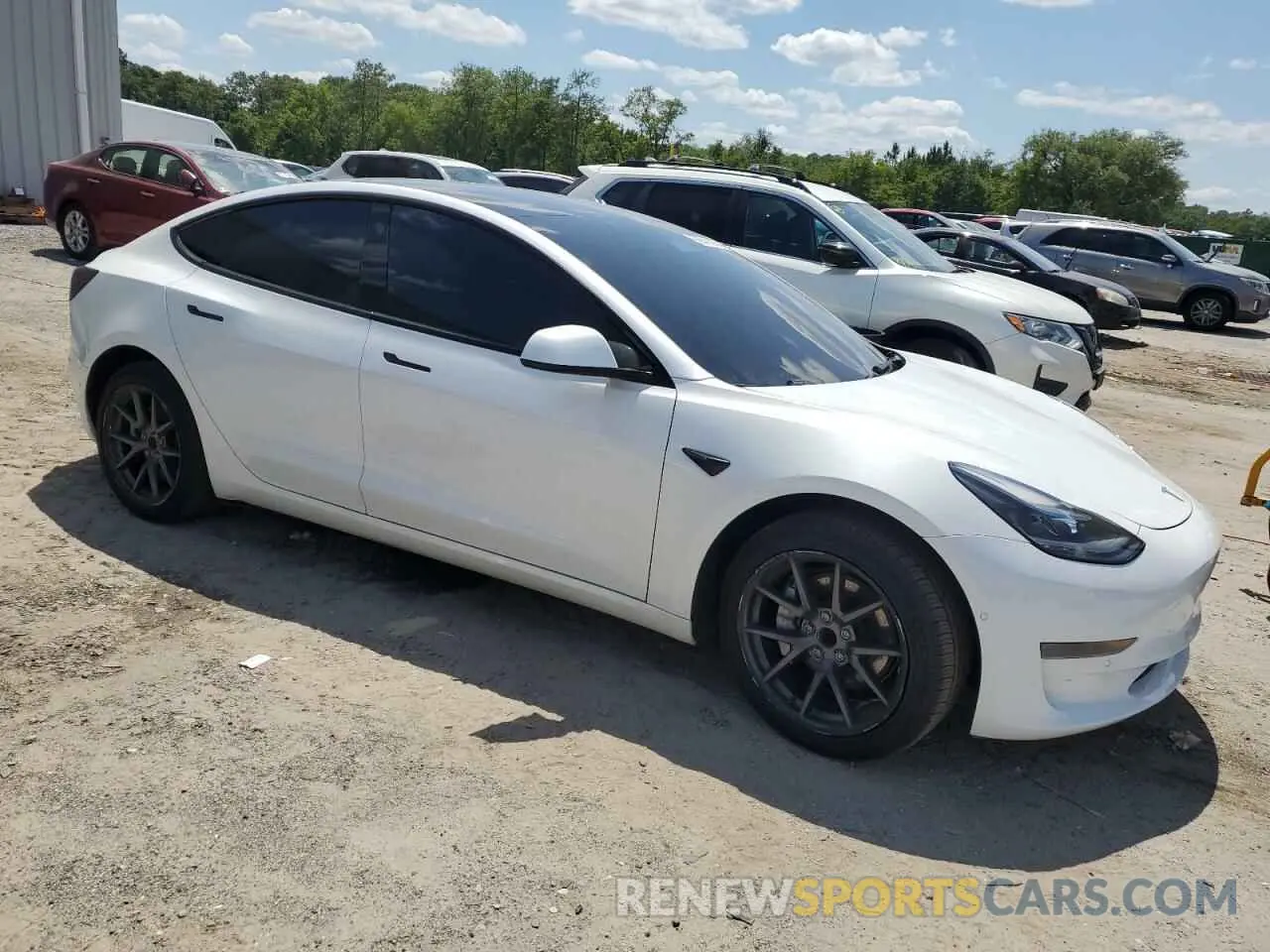 4 Фотография поврежденного автомобиля 5YJ3E1EA3MF085641 TESLA MODEL 3 2021
